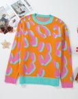 Sophia Colorblock Ribbed Edge Sweater