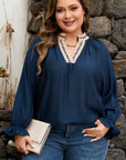 Katelyn Long Flounce Sleeve PLUS Blouse