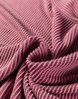Corded Knit Mock Neck Tee and Pant Set