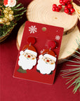 Violeta Father Christmas Dangle Earrings