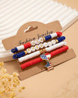 Harper Letter Beaded Bracelet Set