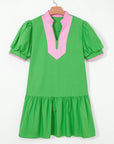 Ainara Ruffle Hem Mini Dress