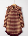 Novalee Mini Shirt Dress Long Sleeve Top
