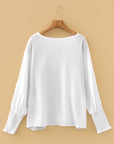 Gwen Sleeve Dolman Blouse Long Sleeve Top