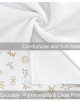 Set of 4 Minimalistic Western Highland Cow Cattle Brands Kitchen Towels Made in America