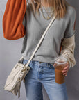 Alejandra Sleeve Ribbed Trim Sweater