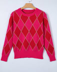 Wynter Pattern Knit Casual Sweater