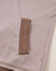 Alessia Exposed Seam Casual Hoodie