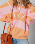 Claire Half Zip Oversize Sweater