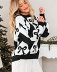 Daetta Rhombus Knit Loose Sweater