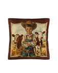 Vintage Cowboy Pillow Case Made in America
