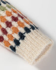 Seraxie Pattern Knit Front Sweater