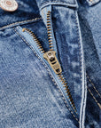 Laylani Distressed Hem Flared Jeans