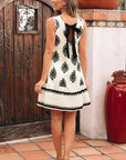 Jazmin Sleeveless Hollowed Bowknot Back Mini Dress