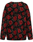 Colores de Mexico Romantic Roses Drop Shoulder Cardigan