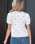Azariah Bubble Short Sleeve Sweater