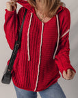 Olivia Knit Drawstring Hooded Sweater
