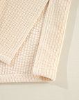 Solid Corduroy Button-Up Pocketed Shacket