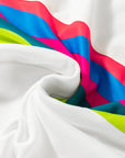 Plus Size Stripe Colorblock Drop Shoulder Sweatshirt