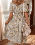 Nora Puff Sleeve Long Dress