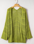 Whitley Crochet Knit Open Cardigan