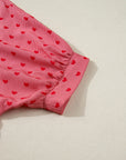 Charlie Sleeve Loose Valentine Shirt