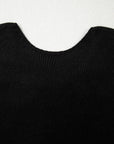 Faye Backless Bubble Sleeve Sweater