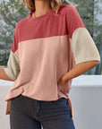 Guinevere Slits Half Sleeve Top