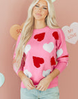 Aliyah Pattern Valentines Day Sweater
