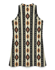 Baha Ranch Colores de Mexico Southwestern Aztec Sleeveless Mini Dress