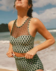Sasha Patchwork High Waisted Bikini
