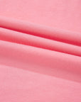 Solid Frilled Hem Short Sleeve T-Shirt