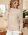 Madalyn Patchwork Cuffs Loose Sweater