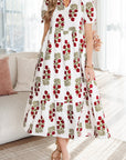 Promise Sleeve Tiered Maxi Dress
