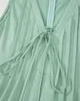 Remy Pintuck Sleeveless Loose Romper