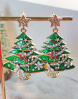 Anne Star Christmas Tree Earrings