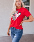 Brynleigh Shaped Print T Shirt