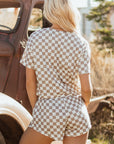 Etta Checkerboard Top and High Waist Skorts Outfit