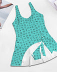 Baha Ranch Cattle Brands Skirted Swimsuit