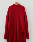 Solid Ribbed Mock Neck Sweater Dress