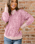 Wrenlee Print Patchwork Sweatshirt