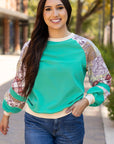 Maeve Sleeve Raglan top Long Sleeve Top