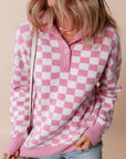 Elaina Checkered Sweater