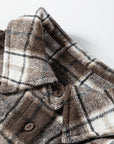 Plaid Flannel Chest Pocket Boyfriend Shacket