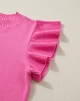 Noelle Ruffle Short Sleeve Sweater