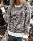 Evelyn Edge Drop Shoulder Sweater