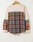 Mackenzie Plaid Patchwork Half PLUS Pullover