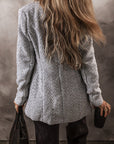 Aitana Lapel Collar Long Jacket with Pocket
