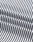 Stripe Contrast Trim Round Neck Shirt
