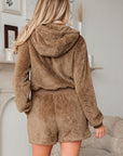 Verahara Up Hoodie Drawstring Shorts